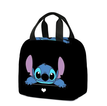 MINISO Stitch Children's Lunch Bag – Primary School Cartoon Lunch Box, Best Gift for Kids, Mochila Style