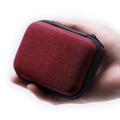 Mini Portable Hard Earphone Case – Storage Bag for AirPods, Earpods, Headphones & USB Cables