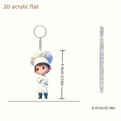 2D Flat Taekwondo Kung Fu Acrylic Keychain – Car Rearview Mirror and Backpack Pendant Accessory Gift