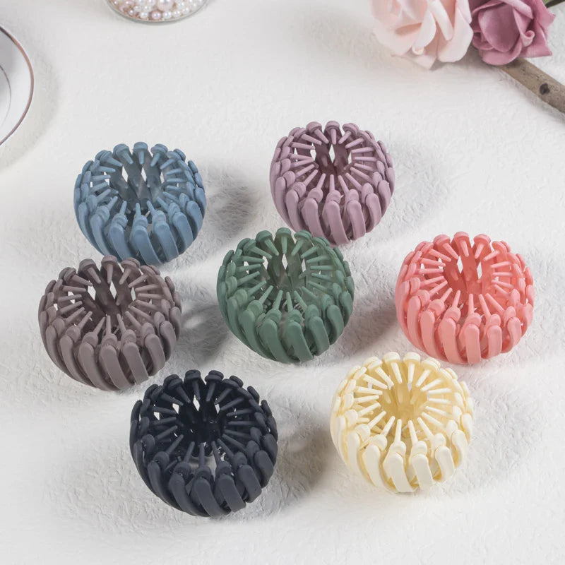 Bird Nest Hair Claw Clips – 1/4/7pcs Matte Hair Clips for Women & Girls, Ponytail Hair Styling Accessories