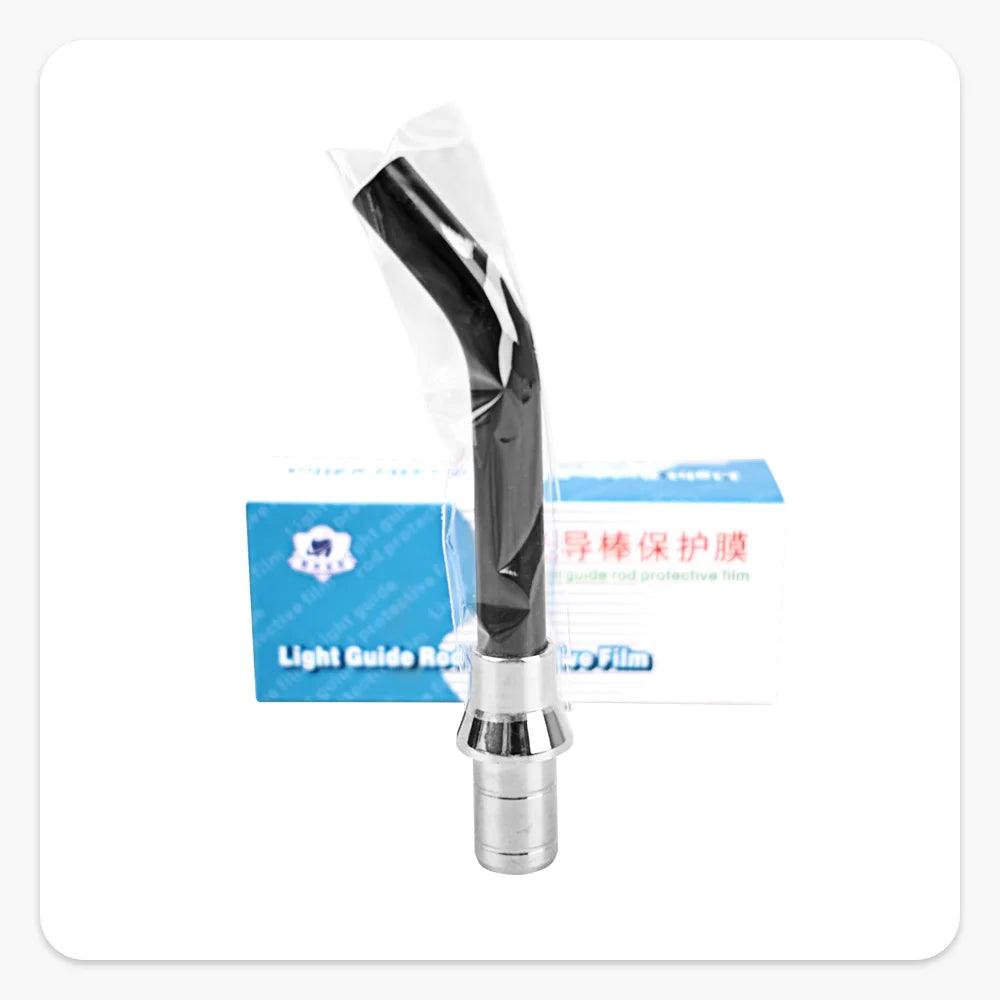 200PCS Denspay Disposable Light Guide Rod Covers – 18x67mm Protective Film Sheath for Dental Curing Light