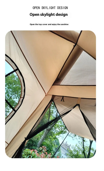 Lohascamping Large Camping Air Tent – Inflatable One-Touch Dome Shelter for 4-5 People, Family Hiking & Outdoor Use