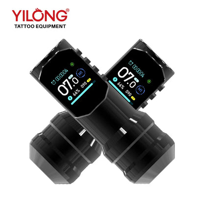 YILONG Wireless Tattoo Pen — Large Color Screen Digital Display | Permanent Makeup Tattoo Machine with 1500mAh Power Tattoo Gun