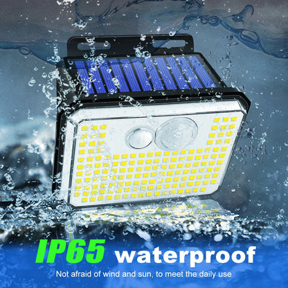 IP65 Waterproof 148 LED Solar Motion Sensor Outdoor Garden Light, Super Bright Wall-Mounted Security Lamp with 3 Lighting Modes