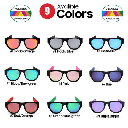 IENJOY Active Sunglasses - Foldable Polarized Sports Glasses for Men, Ideal for Driving and Cycling - Polariod Lens Technology