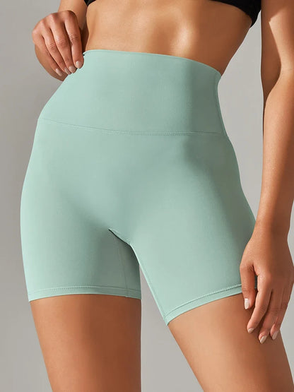 Women High Waist Yoga Legging Shorts - Squat Proof Quick Dry Fitness Cycling Shorts for Gym Workout & Sports