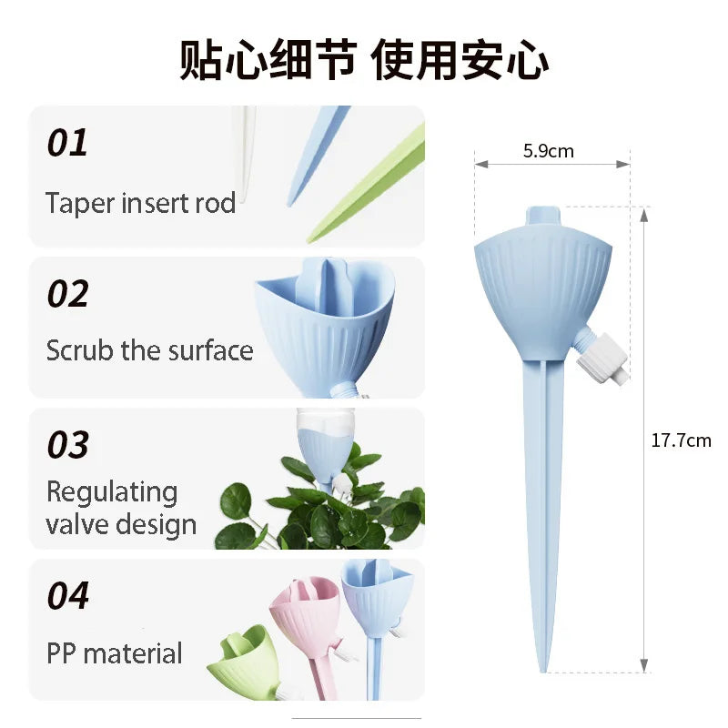 Flower Watering Device – Automatic Dripper with Adjustable Flow Rate for Plants, Water Seepage Irrigator