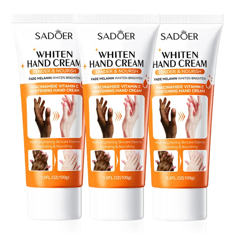 1/2/3pcs SADOER 100g Hand Cream – Moisturizing, Brightening & Non-Greasy Hydration for Soft, Beautiful Hands (Travel Size)