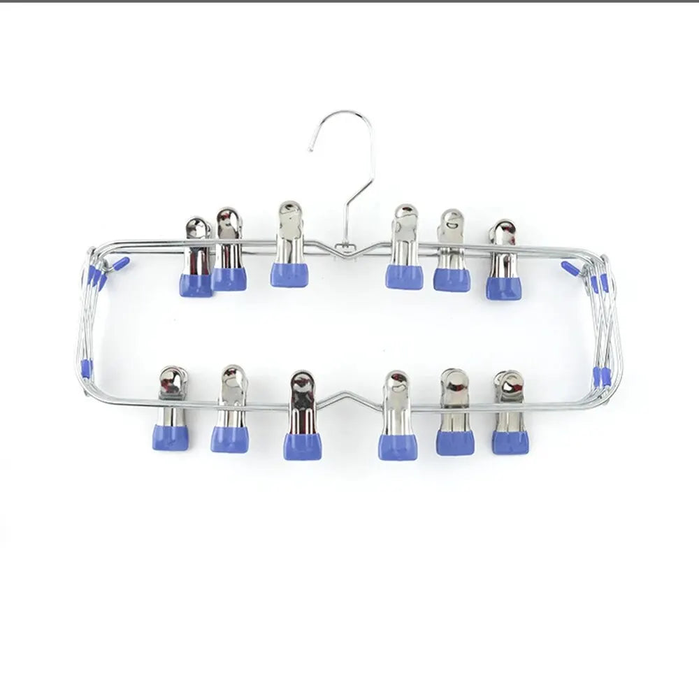 Multi-Functional Folding Multi-Layer Pants Rack – Anti-Slip Seamless Wardrobe Hanger for Home Storage