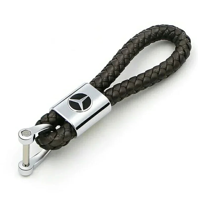 Braided Rope Metal Keychain – Car Key Ring for Mercedes Benz W166/W213/W246/W176/W177/W205 C260/C200/C300/C180/C63/W167