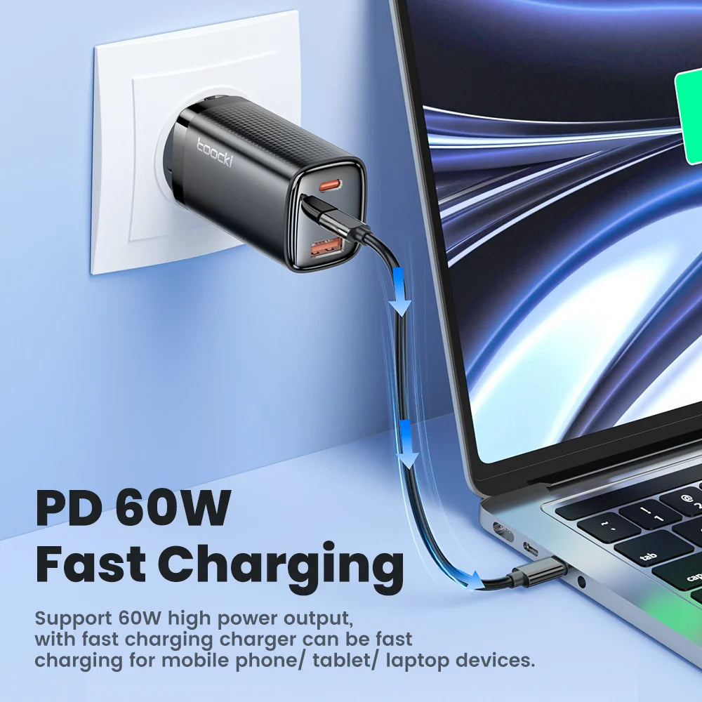 Toocki 5-in-1 OTG Adapter Kit – USB-C/Micro/Lightning Multi Converter with SIM & TF Card Storage Case, Compact Data & Charging Adapter for iPhone & Samsung Devices