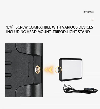 High Power 352-LED Video Light Panel – 2800K-7000K Adjustable Studio Fill Lamp with Light Stand for Live Streaming Photography