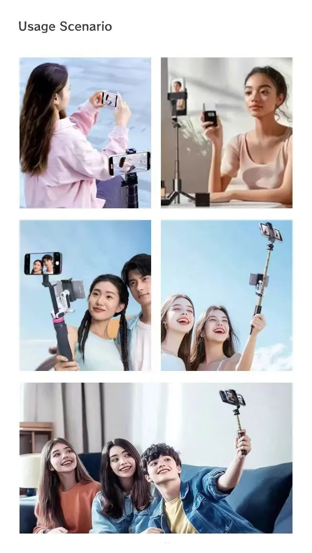 Magnetic Phone Vlog Selfie Monitor Screen – Rear Camera Selfie Display Compatible with iPhone & Android