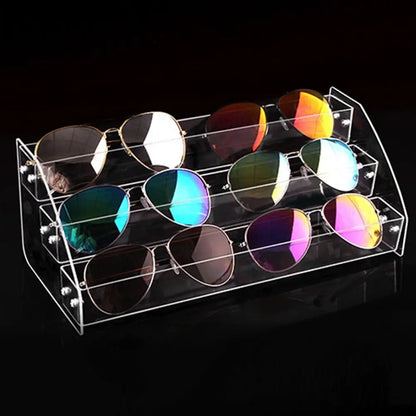 Multi-Layer Acrylic Jewelry & Sunglass Organizer – Nail Polish & Eyeglass Display Stand