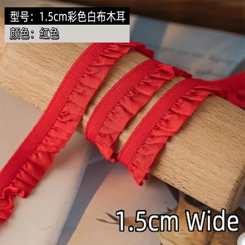 5m Elastic Lace Trim Ribbon for Dress Decoration, DIY Sewing & Crafts