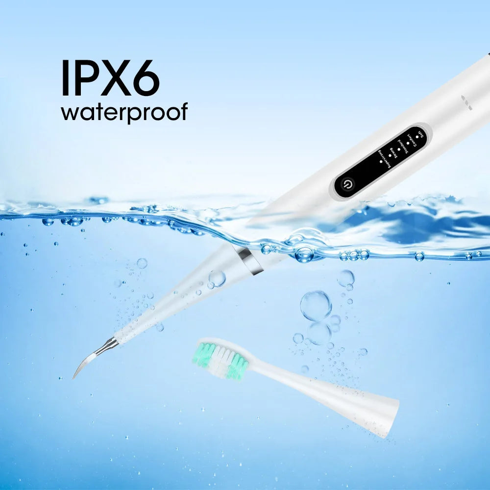 Electric Tooth Whitening Brush – Sonic Teeth Cleaner, Dental Scaler, Plaque & Calculus Remover Kit