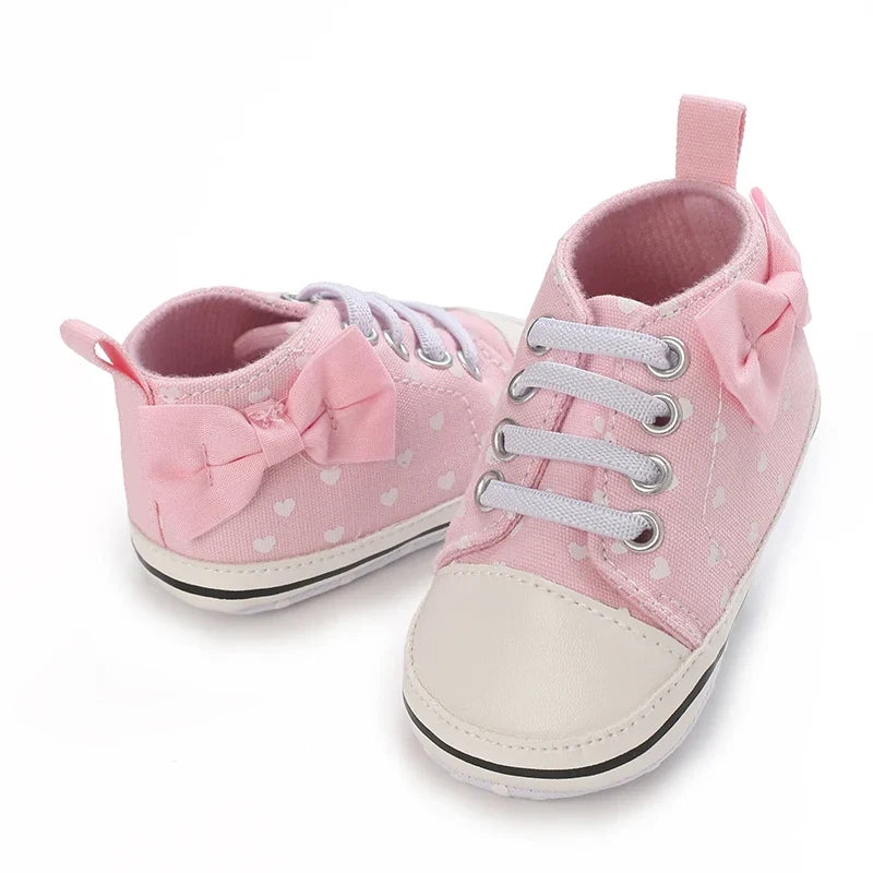 Baby Girls’ Pink Walking Shoes - Comfortable First Shoes for 0–12 Months, Spring & Autumn Footwear