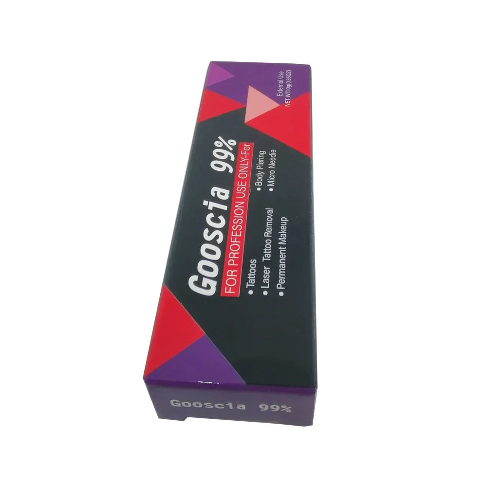 99% Gooscia Tattoo Numbing Cream 10g – Pre-Permanent Makeup for Microblading, Eyebrows, Lips & Tattoo Removal