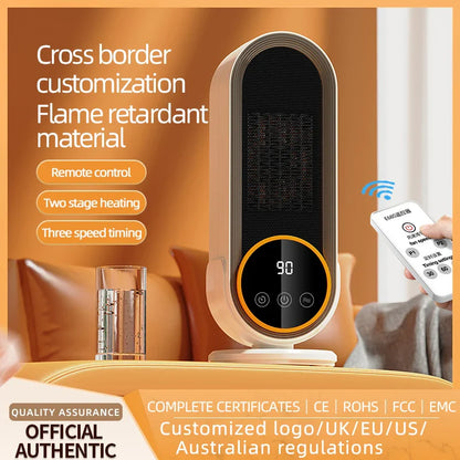 Electric Fan Heater – Household Winter Foot Warmer Energy-Saving Hot Air Heater