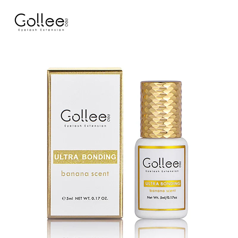 Gollee 0.5–1s Fast-Drying Eyelash Extension Glue – No Odor, No Irritation Adhesive for Lash Extensions, Professional Makeup Supplies