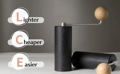 KINGrinder P0/P1/P2 Manual Coffee Grinder — Lightweight Stainless Steel Hand Grinder for Moka Pot & Drip Coffee