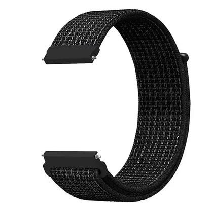 22mm Sport Nylon Loop Watch Band – Breathable Replacement Wristband for NORTH EDGE APACHE-46 Smartwatch, Durable Adjustable Strap