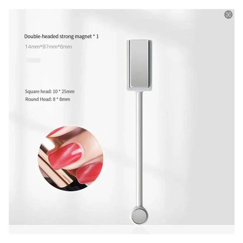 4PCS Multi-Functional Nail Art Magnet Set – Crystal Magnetic Bar for Gel Pattern Enhancement