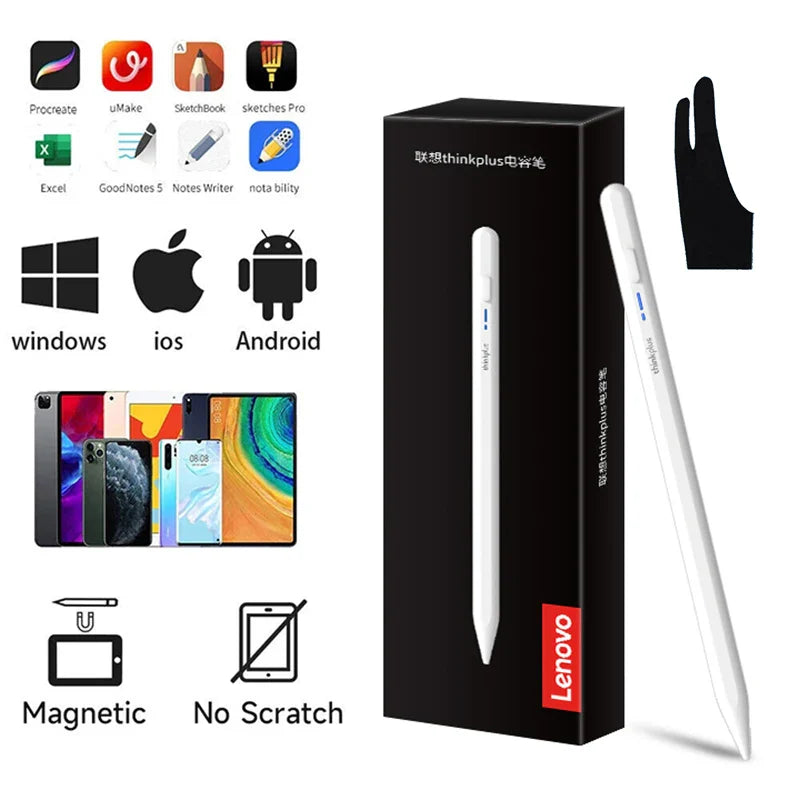 Lenovo Thinkplus BP16 Touch Stylus Pen – Universal Drawing Pen for Android, iOS, iPad & Tablets