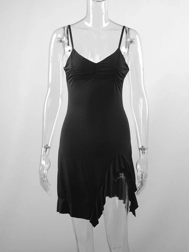 Strapless Sexy Mini Dress: Sleeveless Streetwear with Backless Design | Elegant A-Line Party Dress for Summer