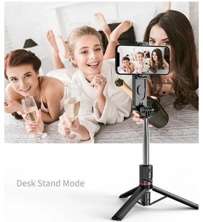 FANGTUOSI 2025 L15 Wireless Selfie Stick Tripod – Foldable Monopod with LED Light for Smartphones, TikTok & Live Shooting