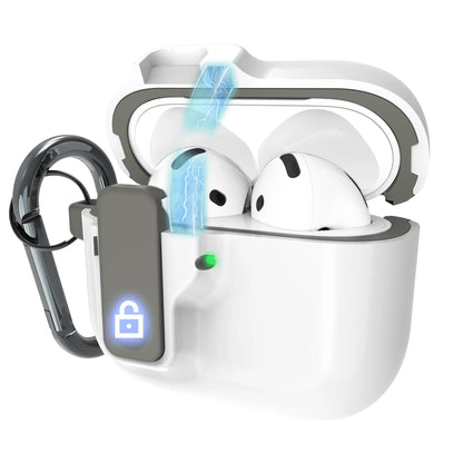 Safety Lock Shockproof Case for AirPods 4 – Protective Wireless Earbuds Case with Cleaning Kit