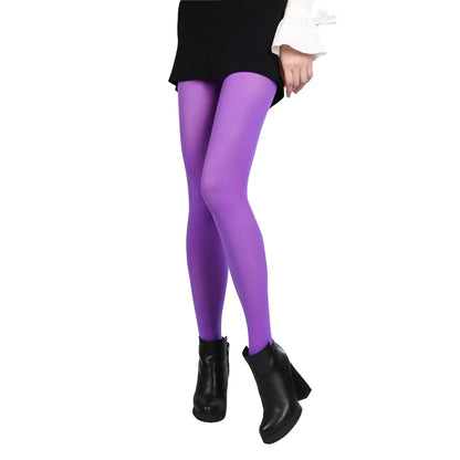 New 120D Black Classic Leggings for Women - Autumn Winter High Elasticity Opaque Footed Pantyhose | Seamless Thick Lady Stockings