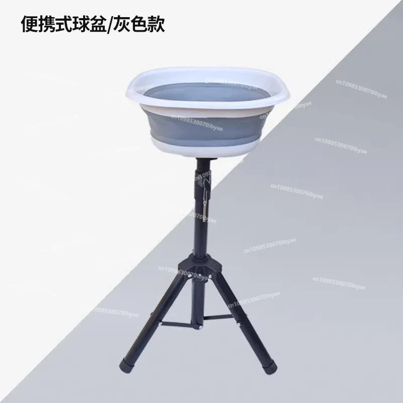 Portable Table Tennis Ball Collector – Multi-Ball Serving Basin with Mobile Storage Box for Arena Training and Practice Use