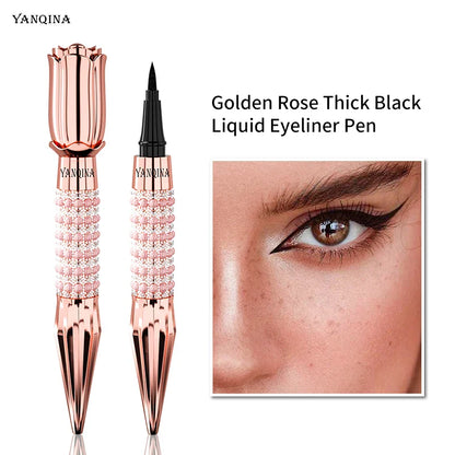 Waterproof Liquid Eyeliner Pen – Black, Long-Lasting, Quick-Dry Thick Eye Liner Makeup Tool