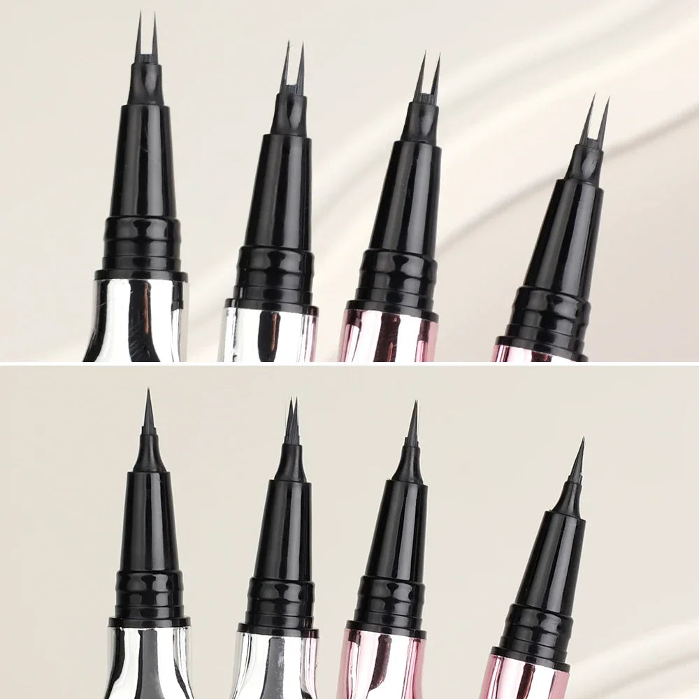 2Point Wild Eyebrow Pencil – Long-Lasting Waterproof Thin Liquid Tattoo Brow Pen with Easy Grip, Korean Makeup