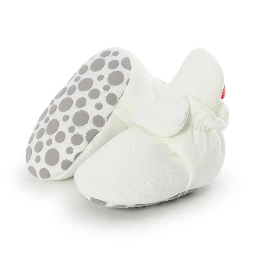 Meckior Baby Socks Shoes – Star Toddler First Walkers Booties, Soft Cotton Anti-Slip Shoes for Boys and Girls