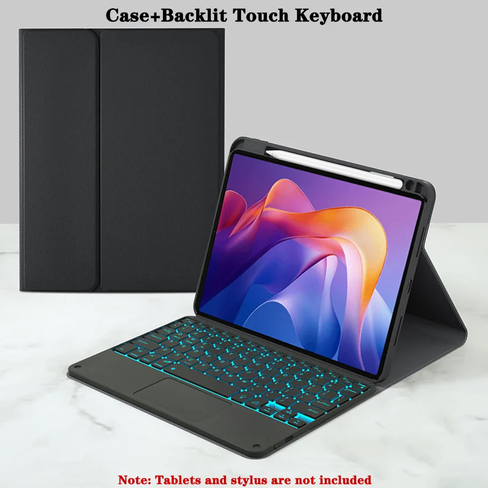 Keyboard Case for Redmi Pad 2 11-inch 2025 — Bluetooth Tablet Case with Pencil Holder for Xiaomi Redmi Pad 2