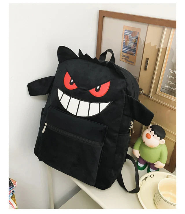 New Fashion Women's Backpack — High-Quality Large Capacity Computer Bag with Cartoon Pattern, Soft Fabric Shoulder Handbag