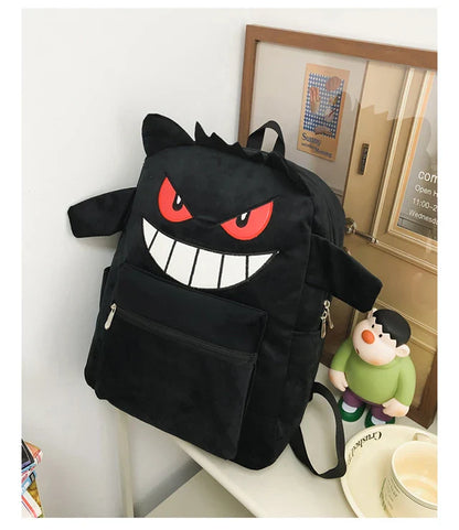 New Fashion Women's Backpack — High-Quality Large Capacity Computer Bag with Cartoon Pattern, Soft Fabric Shoulder Handbag