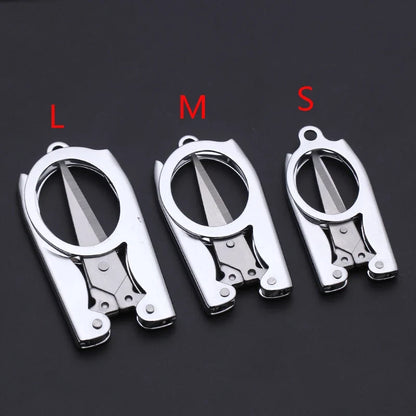 Folding Travel Scissors - Mini Portable Embroidery & Craft Scissors for Sewing, Thread & Tailoring