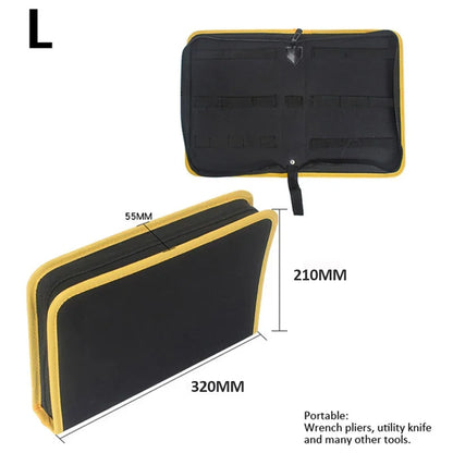 Multifunction Oxford Canvas Tool Bag - Portable Hardware Organizer Pouch for Screws, Nails & Repair Tools
