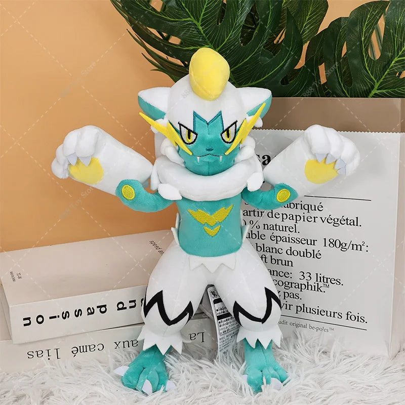Pokémon Shiny Zeraora Plush Toy – Soft Stuffed Anime Doll, Cute Zeraora Collectible Ornament for Boys, Christmas Gift
