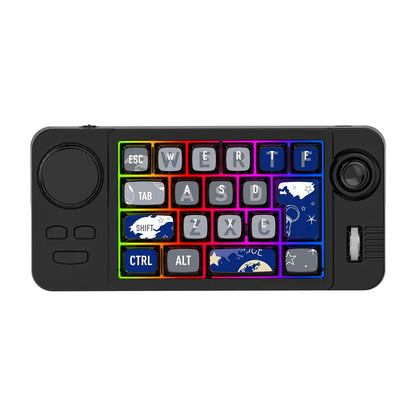 Tri-Mode Mechanical Keyboard - 19 Key Programmable Macro Keypad with RGB Backlit Hot Swappable Keys