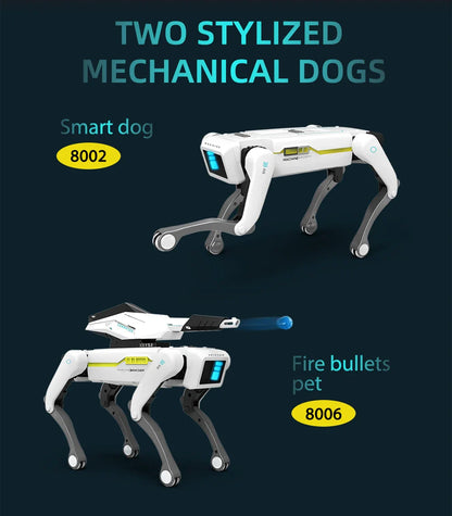 Teeggi Electric RC Intelligent Robot Dog – Multifunctional Bionic Smart Mechanical Dog with Turret, Educational Toy Gift