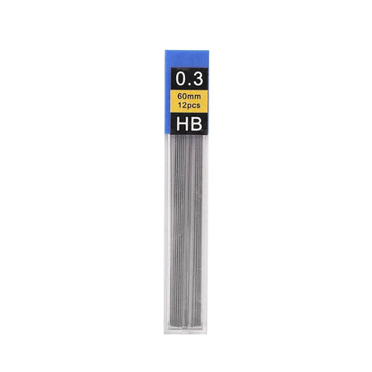 Mechanical Pencil Lead Refill Set 0.3–2.0mm HB – Multi-Size Press Automatic Pencil Leads for Drawing, Painting & Student Stationery