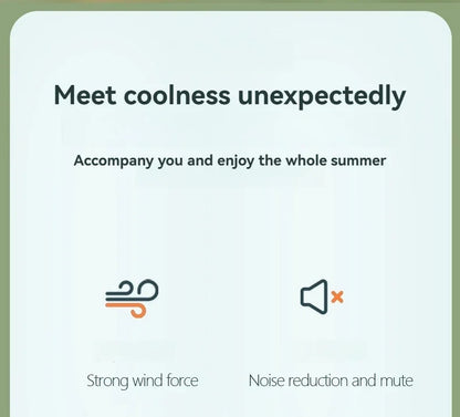 New Foldable USB Rechargeable Mini Fan | Handheld Desktop Fan with Cartoon Design & Hook for Outdoor, Home & Office Use