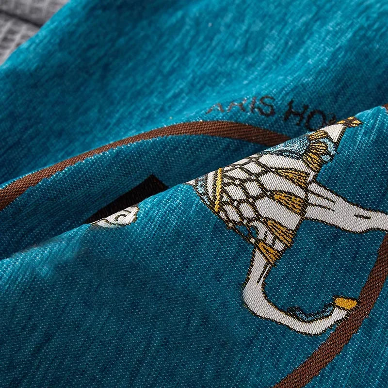 Croker Horse 45cm Throw Pillow Cover – Luxury Embroidered Cushion Cover for Sofa & Couch, 1-Pack