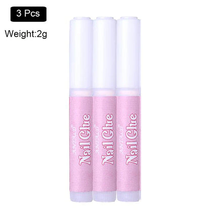 10g Fast Drying Nail Glue - Adhesive for False Nails, Glitter, Acrylic, Rhinestone Decoration, and Nail Extensions