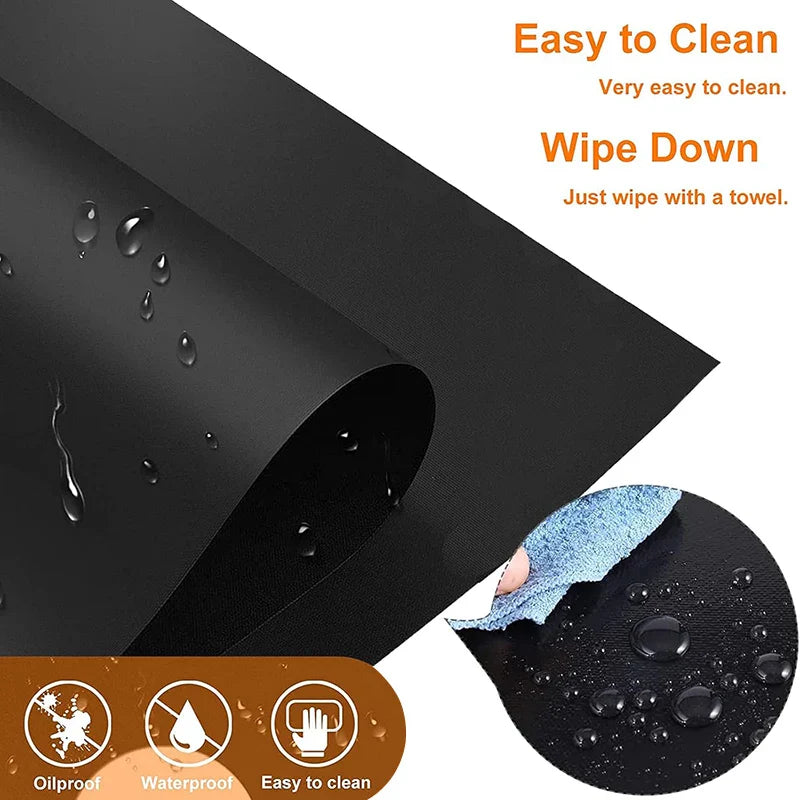 5-Hole Gas Stove Protector Pads – Reusable Non-Stick Anti-Oil Burner Covers for Stovetop Protection