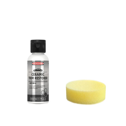 Hydroshine Ceramic Trim Restorer Gel — Plastic, Vinyl & Rubber Dressing for Interior Detailing, Leather Care & Car Protection
